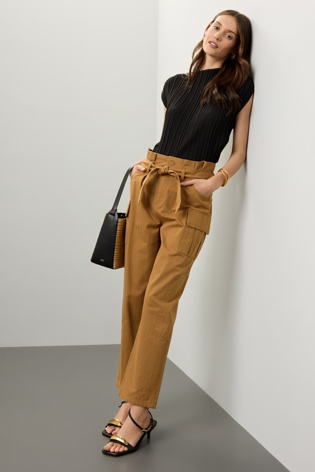 Marissa Webb x RTR Utility Cropped Trousers Brown Marissa Webb x RTR Utility Cropped Trousers Brown