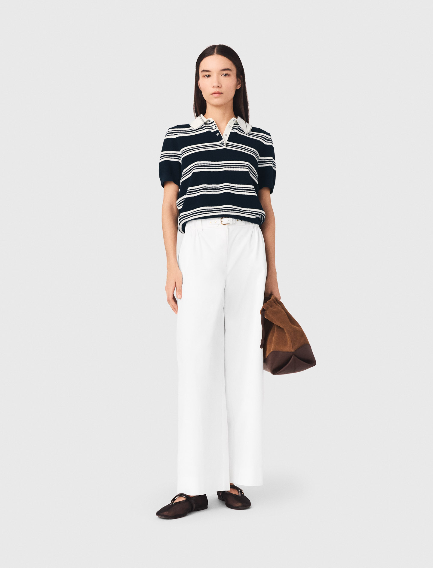Wide-leg cotton trousers Wide-leg cotton trousers