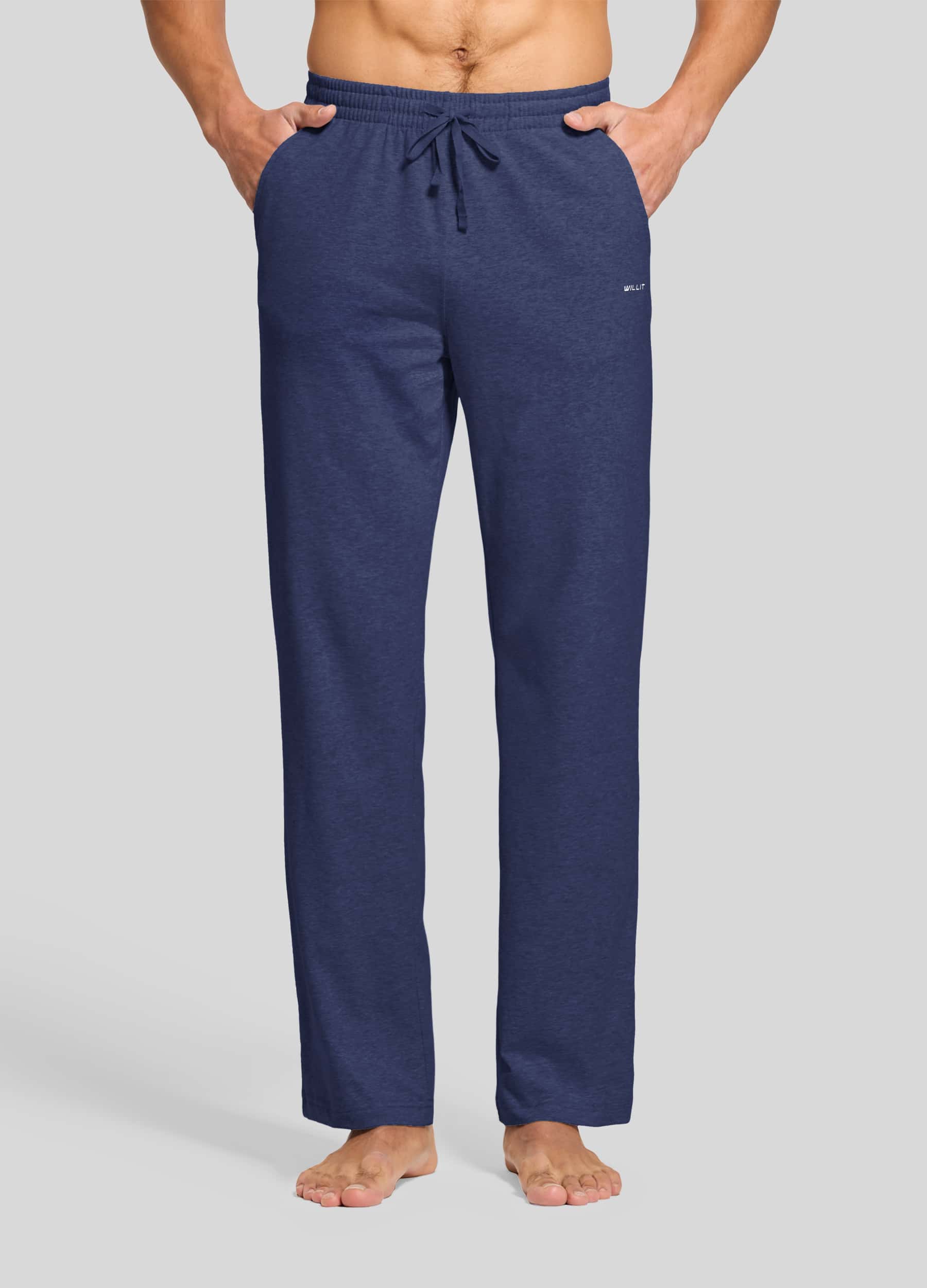 Men’s Relaxed Fit Cotton Sweatpants – Bluish Violet Regular Men’s Relaxed Fit Cotton Sweatpants – Bluish Violet Regular