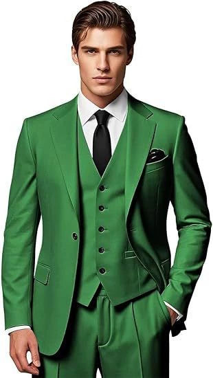 Elegant Classic Piece Men’s Suit with Regular Fit and Sophisticated Peak Lapel Elegant Classic Piece Men’s Suit with Regular Fit and Sophisticated Peak Lapel