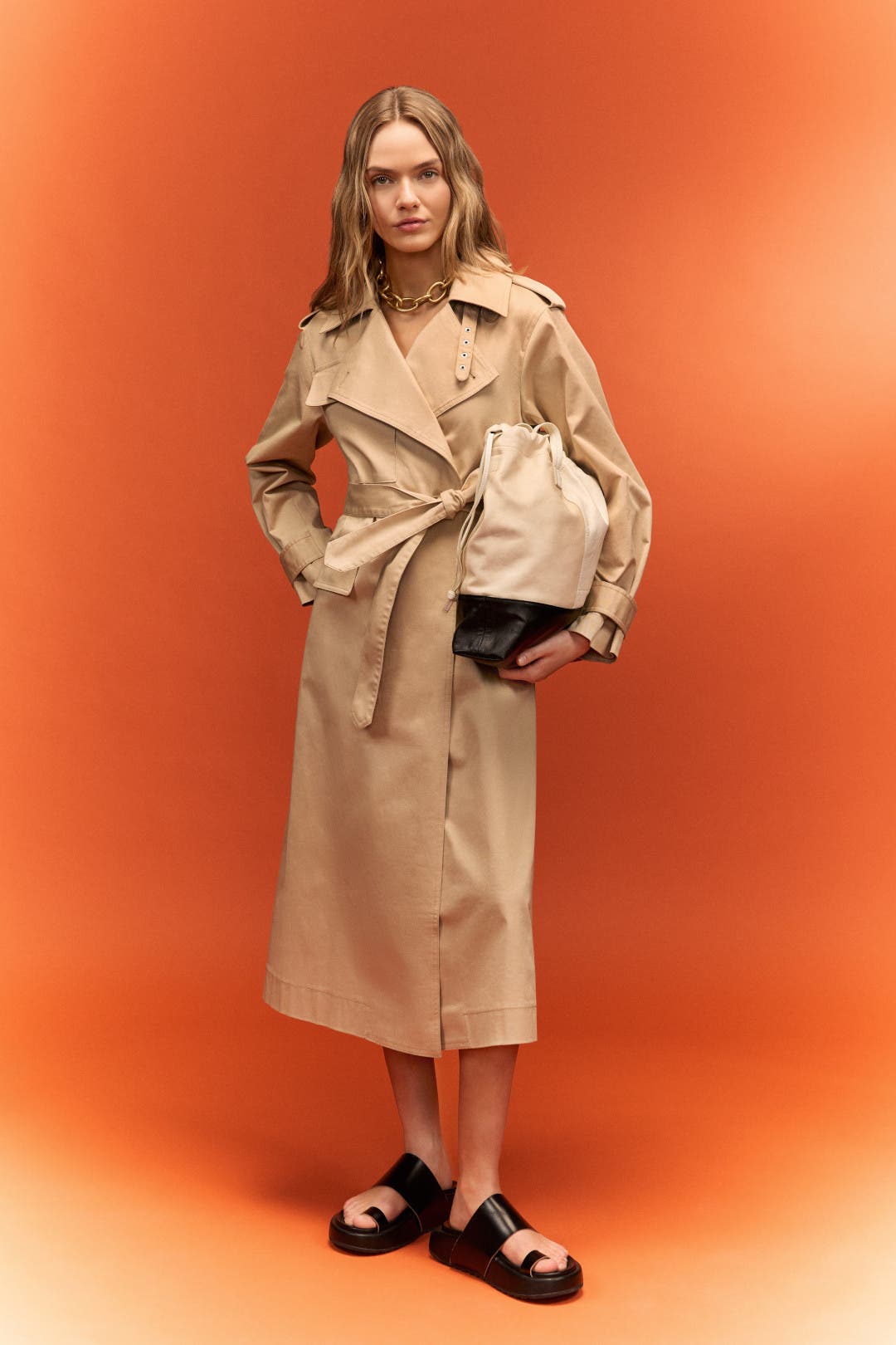 Plan C x RTR Classic Trench Coat Brown Plan C x RTR Classic Trench Coat Brown