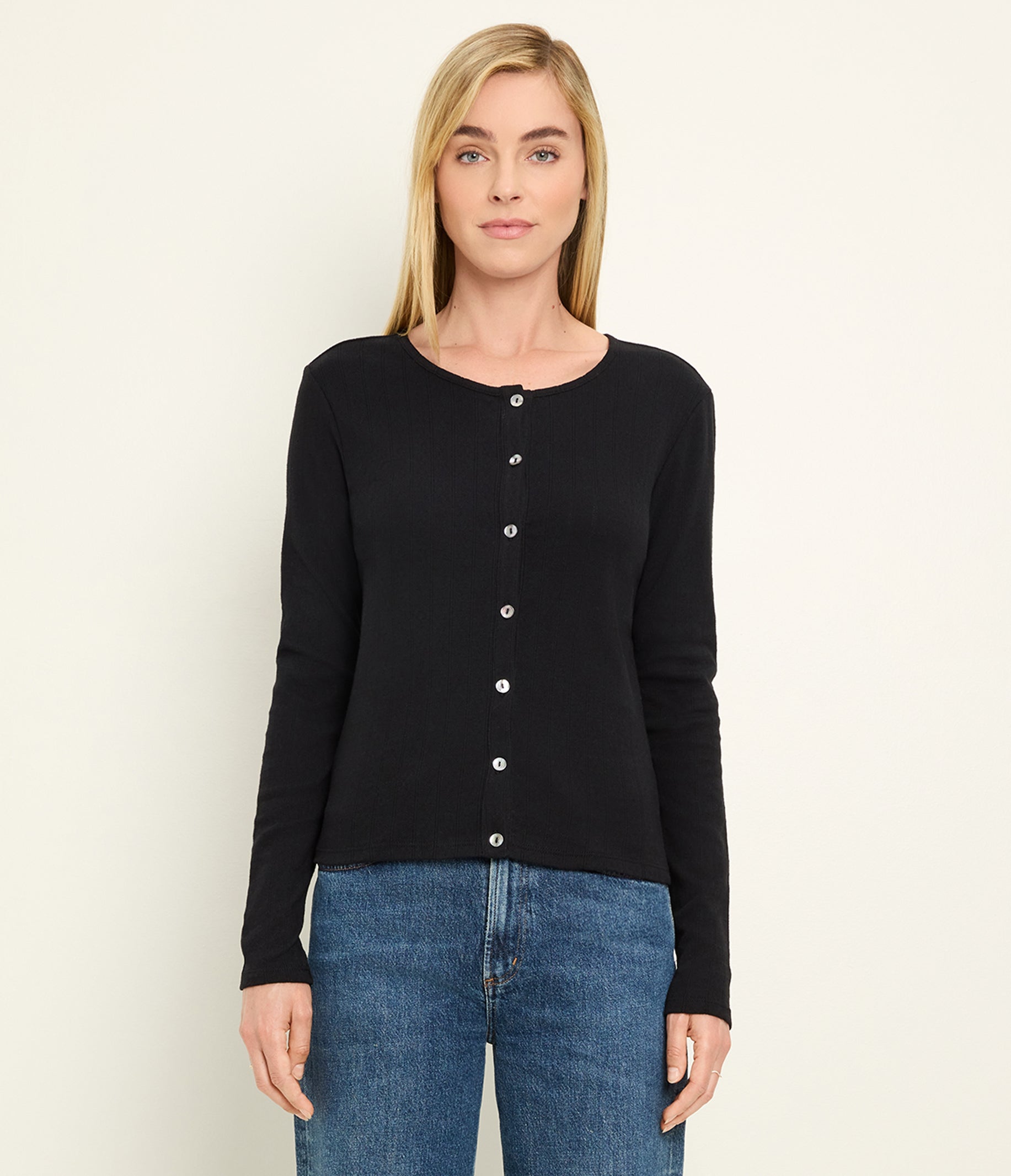 Mackenzie Pointelle Cardigan Mackenzie Pointelle Cardigan