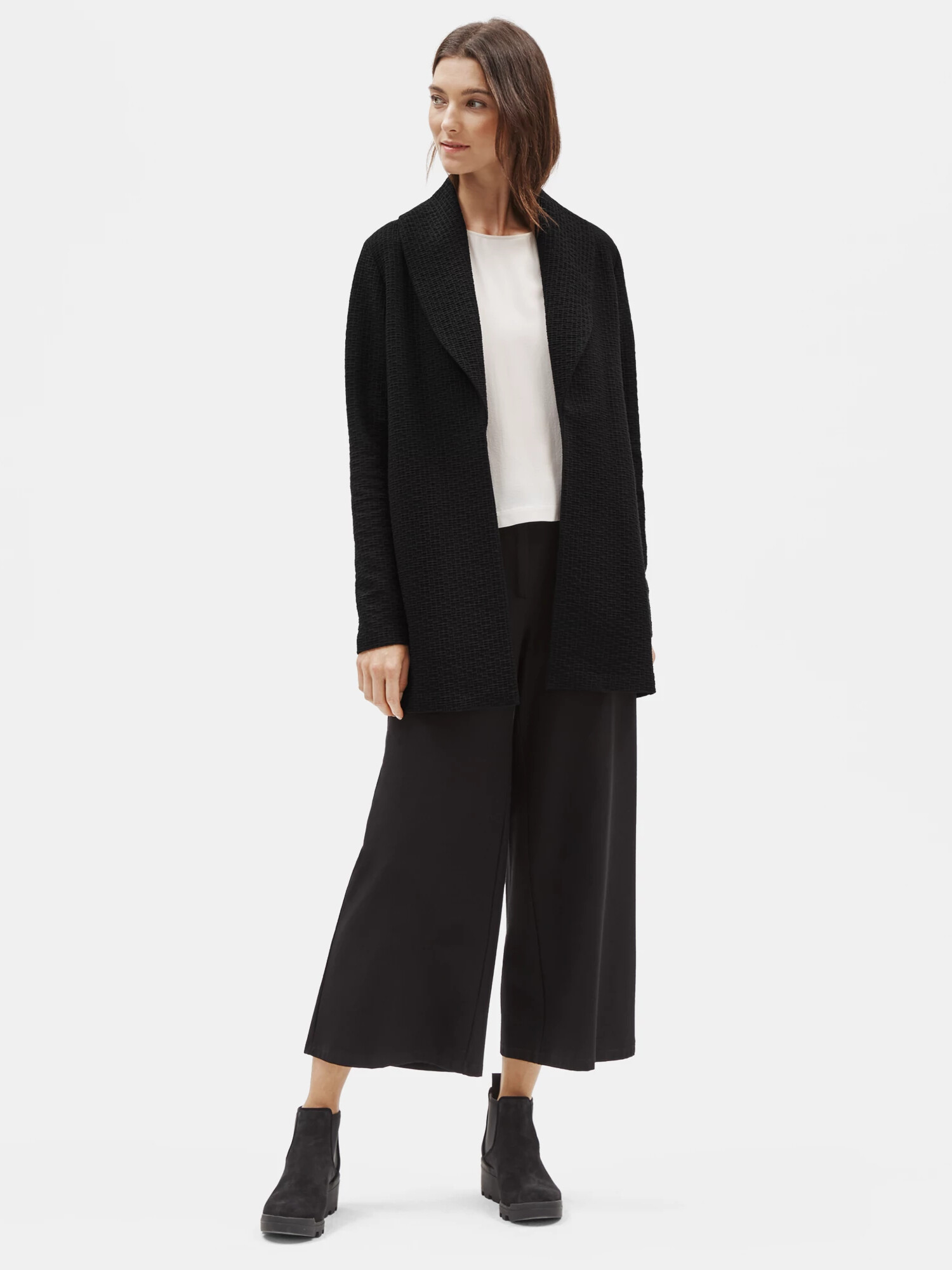 Cotton Tencel Stretch Shawl Collar Jacket Cotton Tencel Stretch Shawl Collar Jacket