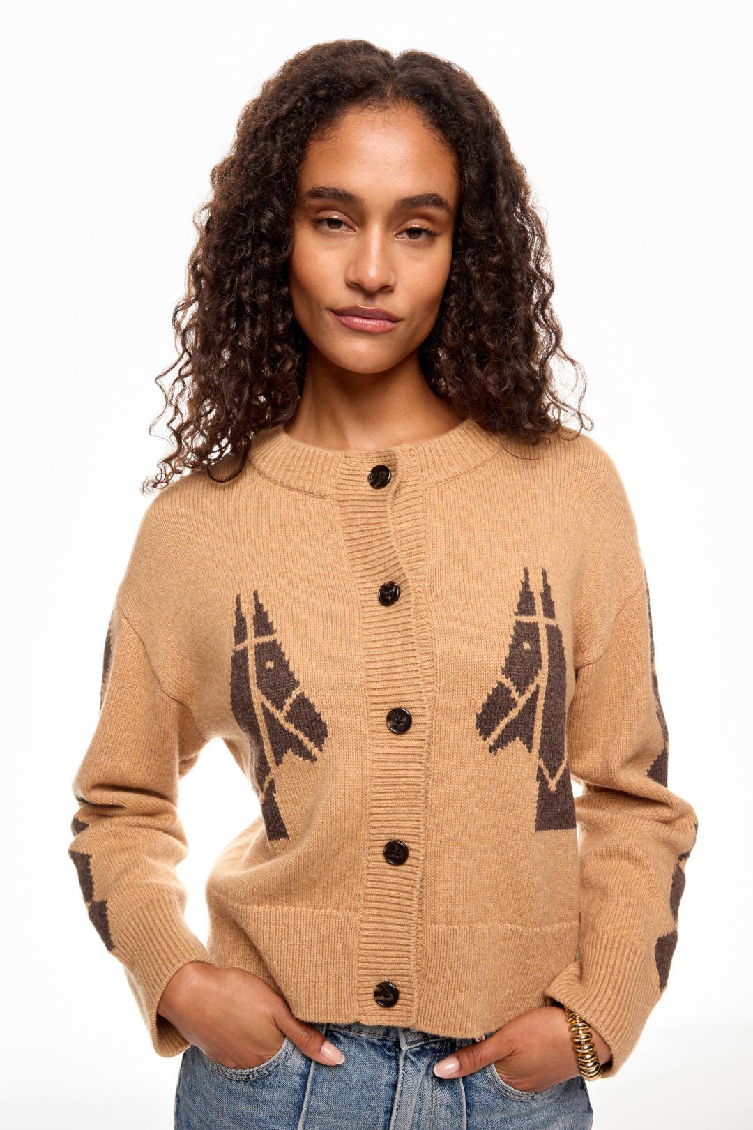 Rails Mavie Cardigan Brown-print Rails Mavie Cardigan Brown-print
