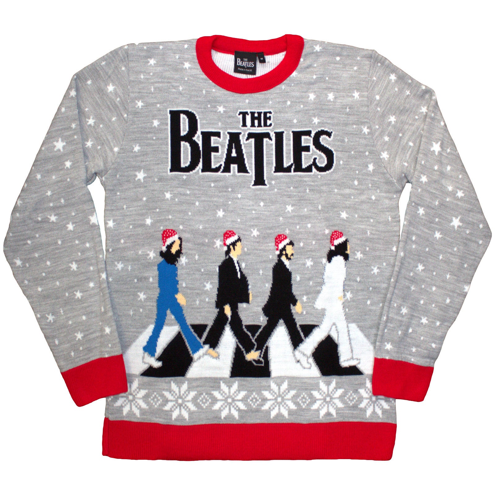 THE BEATLES – DROP T ABBEY ROAD XMAS – Jumper Grey THE BEATLES – DROP T ABBEY ROAD XMAS – Jumper Grey