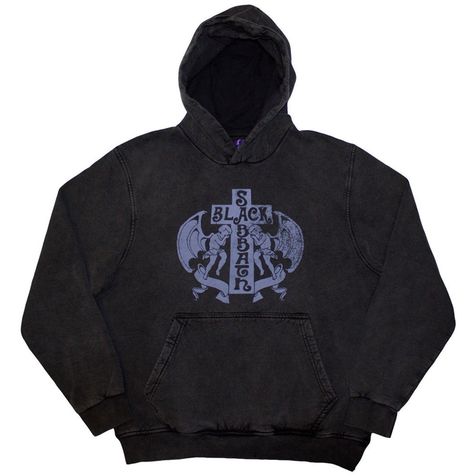 BLACK SABBATH – ANGELS – Stone Wash Pullover Hoodie Grey BLACK SABBATH – ANGELS – Stone Wash Pullover Hoodie Grey