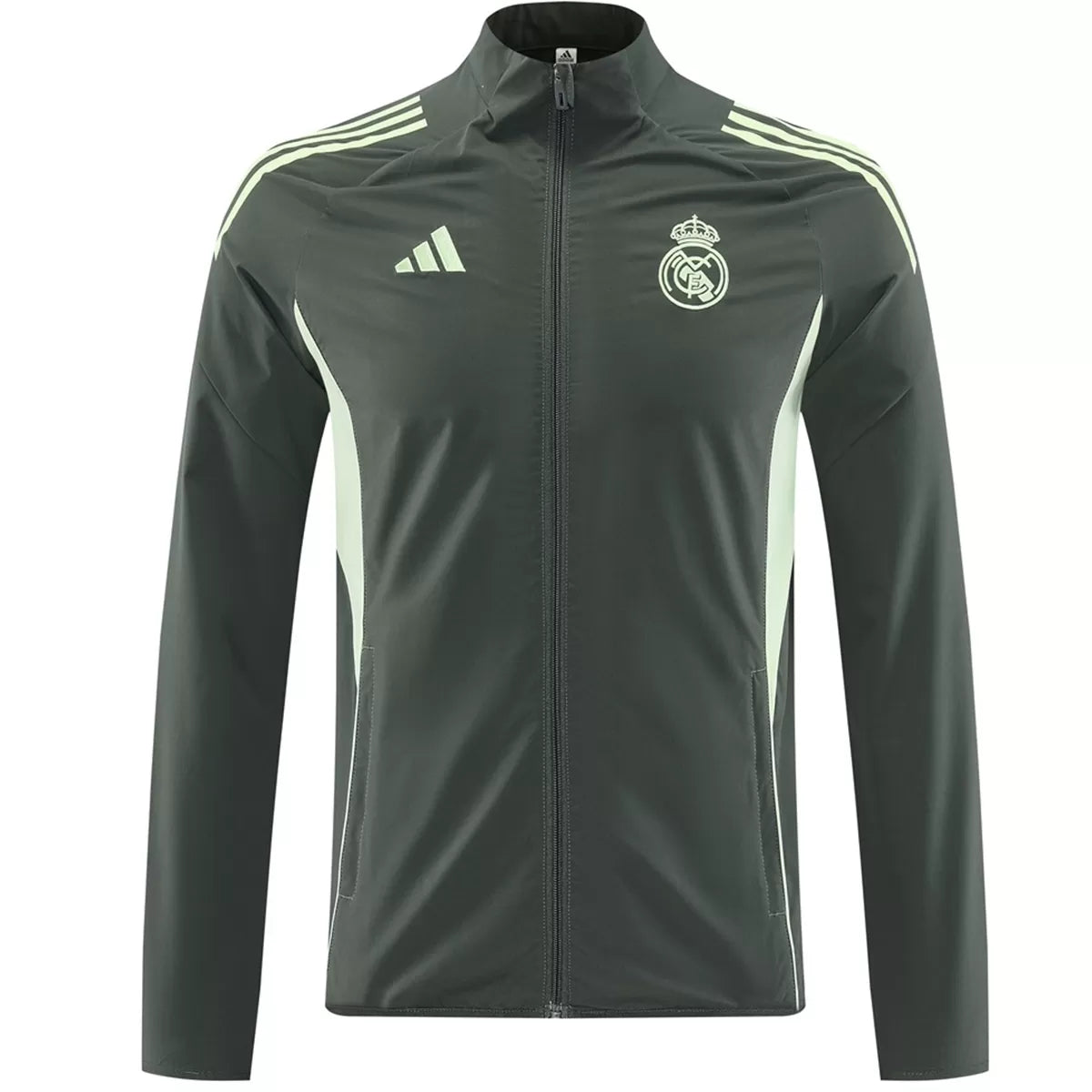Real Madrid Windbreaker Jacket Green Real Madrid Windbreaker Jacket Green