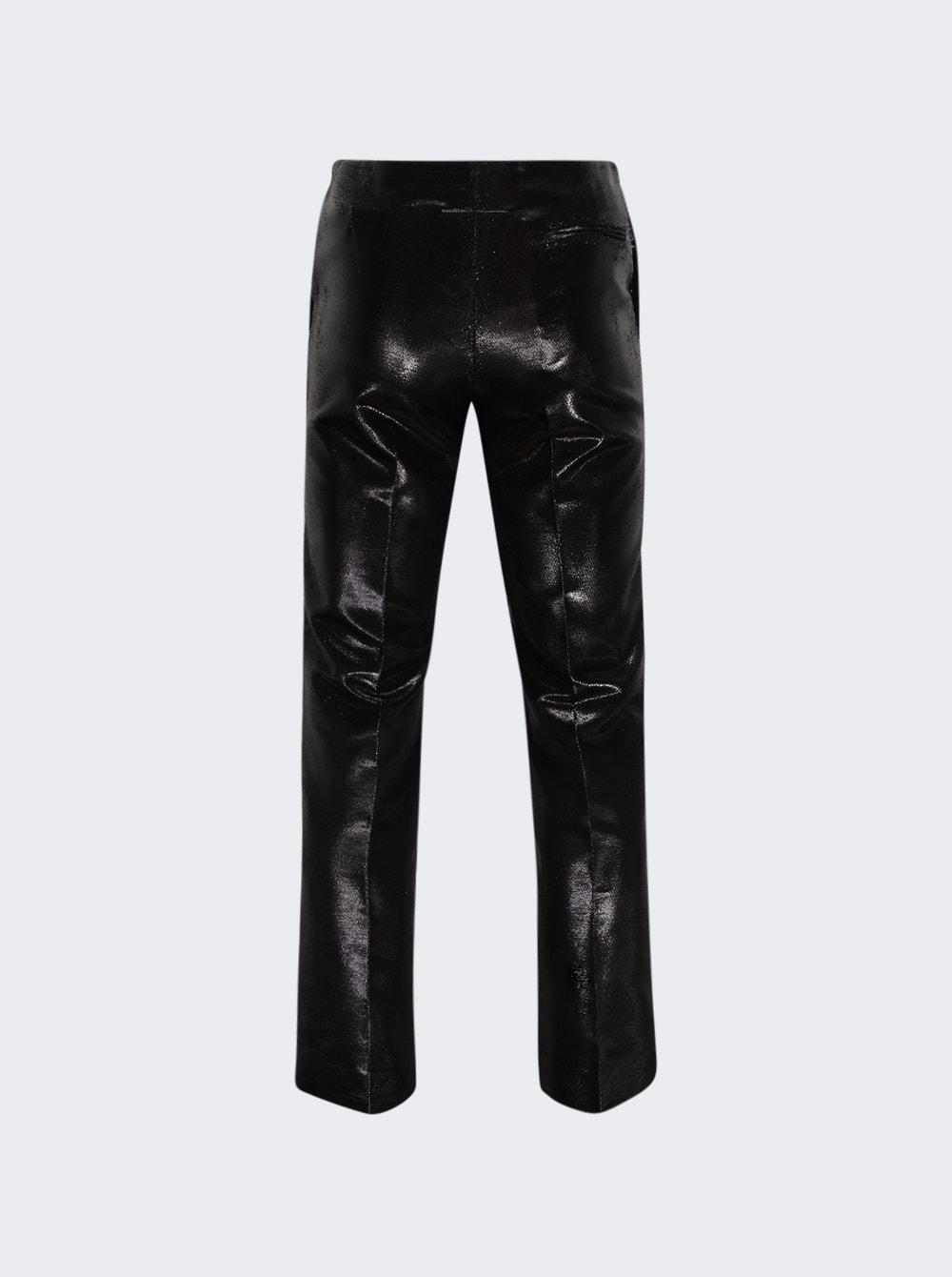 Distressed Jacquard Metallic Trousers Black Distressed Jacquard Metallic Trousers Black