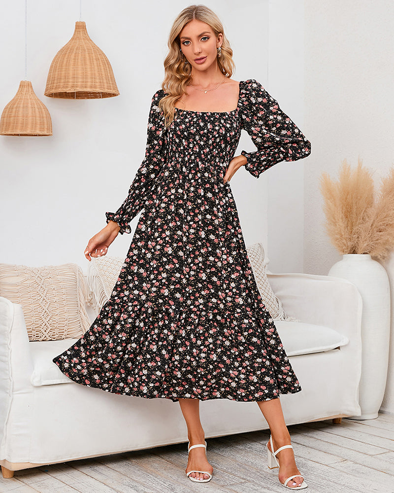Long Sleeve V Neck Knitted Pencil Dress Jumper Long Dress – Black M Long Sleeve V Neck Knitted Pencil Dress Jumper Long Dress – Black M