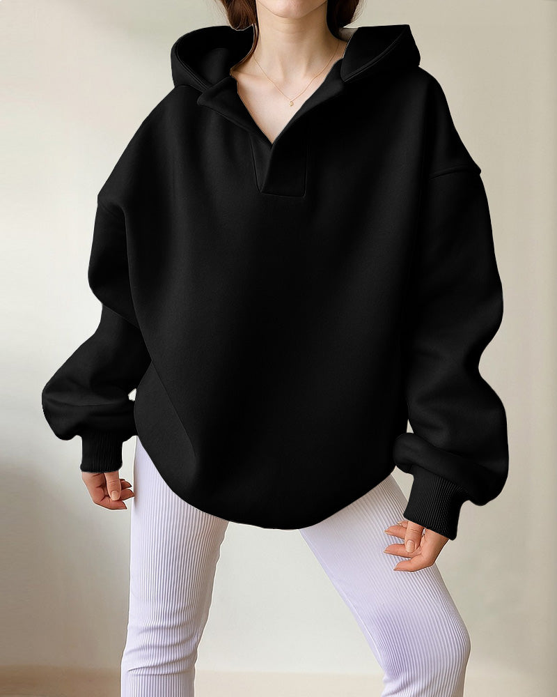 Zeagoo Casual Oversized Fit Fleece Hoodie Zeagoo Casual Oversized Fit Fleece Hoodie
