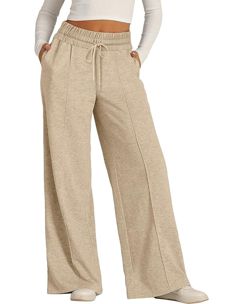 Essential High Waist Drawstring Sweatpants Essential High Waist Drawstring Sweatpants