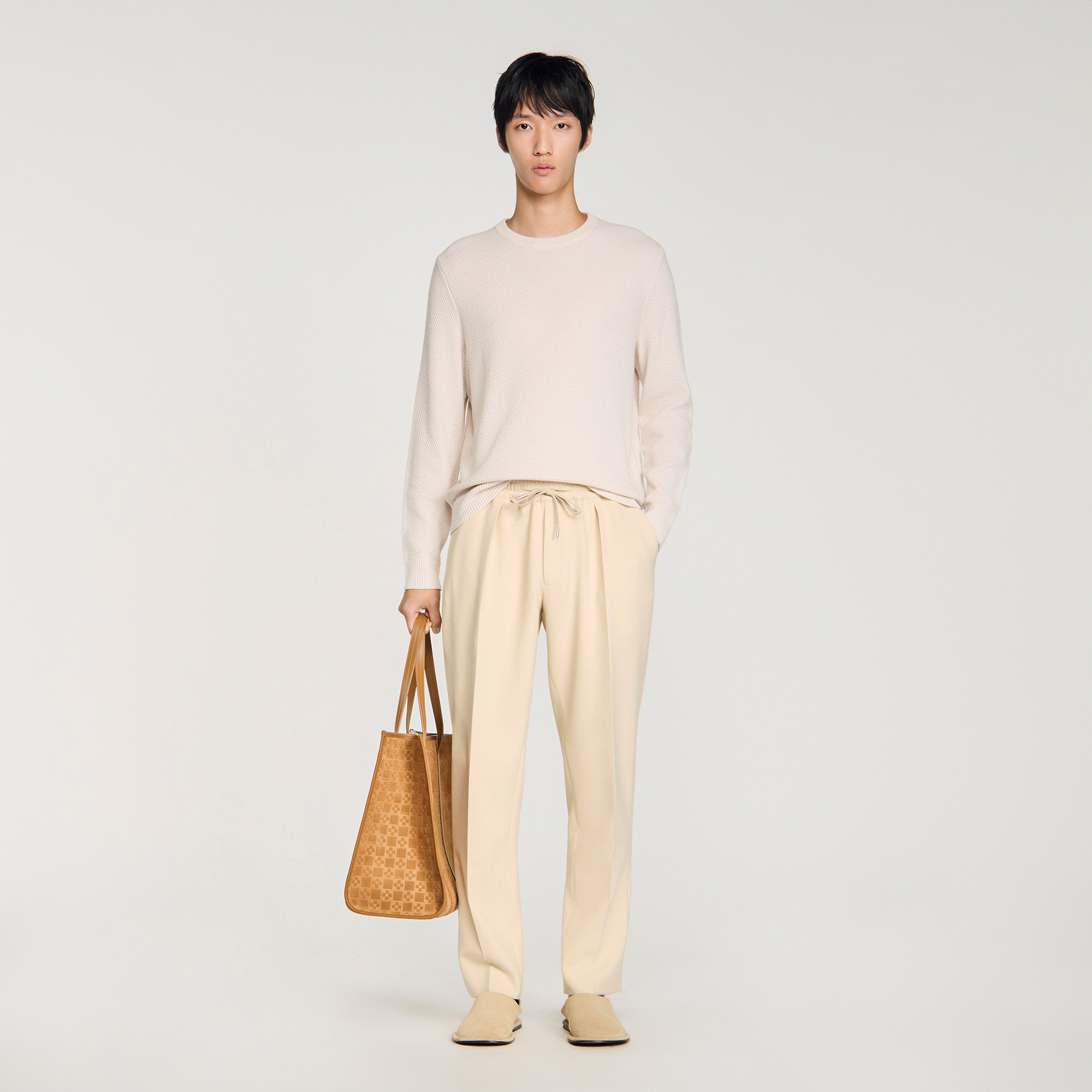 Elasticated straight-leg trousers Elasticated straight-leg trousers