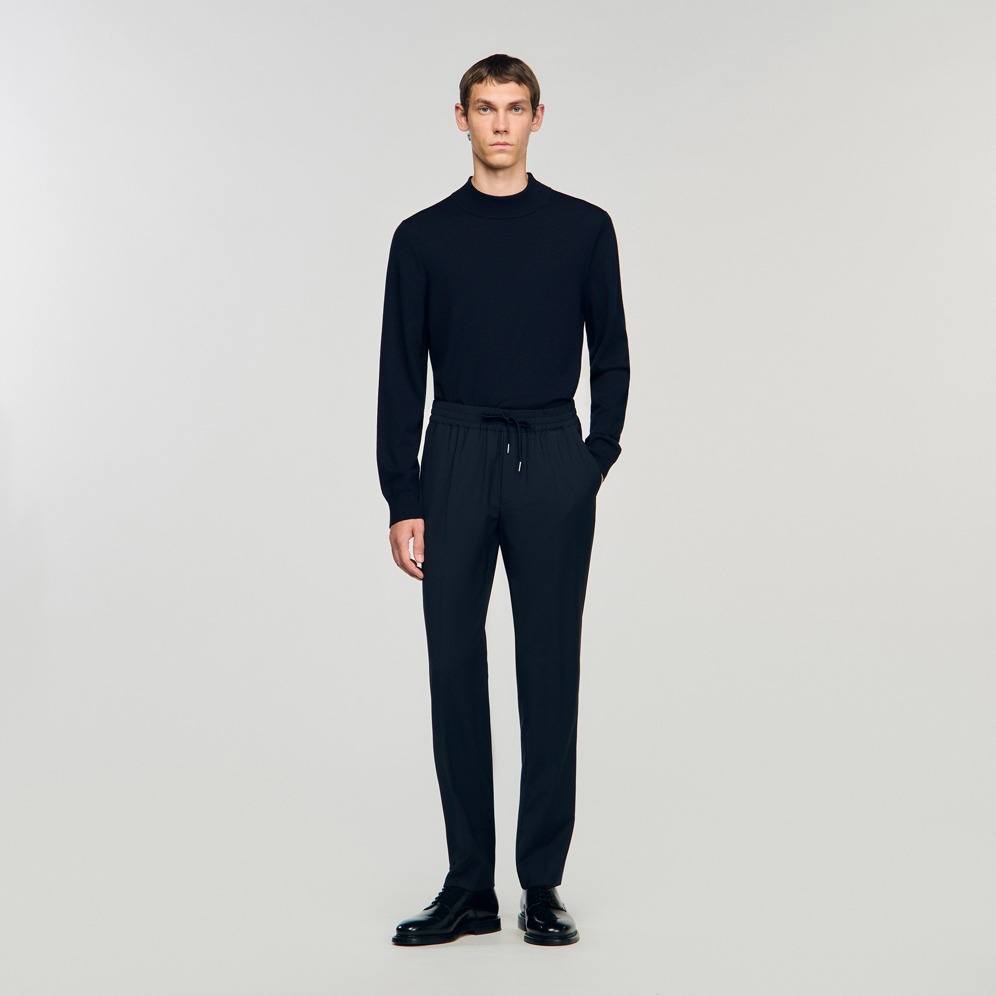 Elasticated straight-leg trousers Elasticated straight-leg trousers