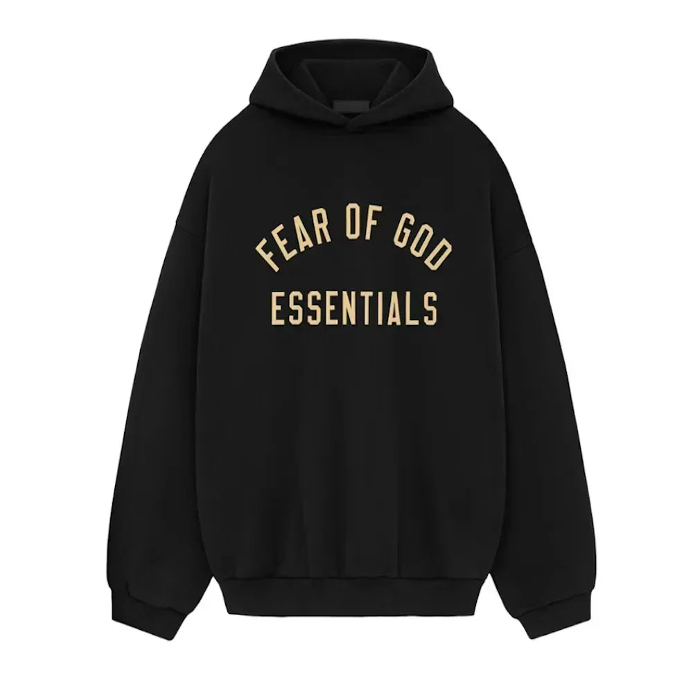 Fear of God Essentials Fleece II Hoodie Black FW Fear of God Essentials Fleece II Hoodie Black FW