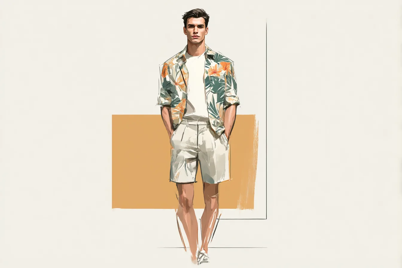 Shorts With Tropical Detail Done Properly