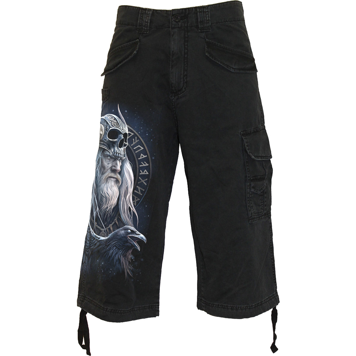 ODIN’S WARRIOR – Vintage Cargo Shorts Long Black