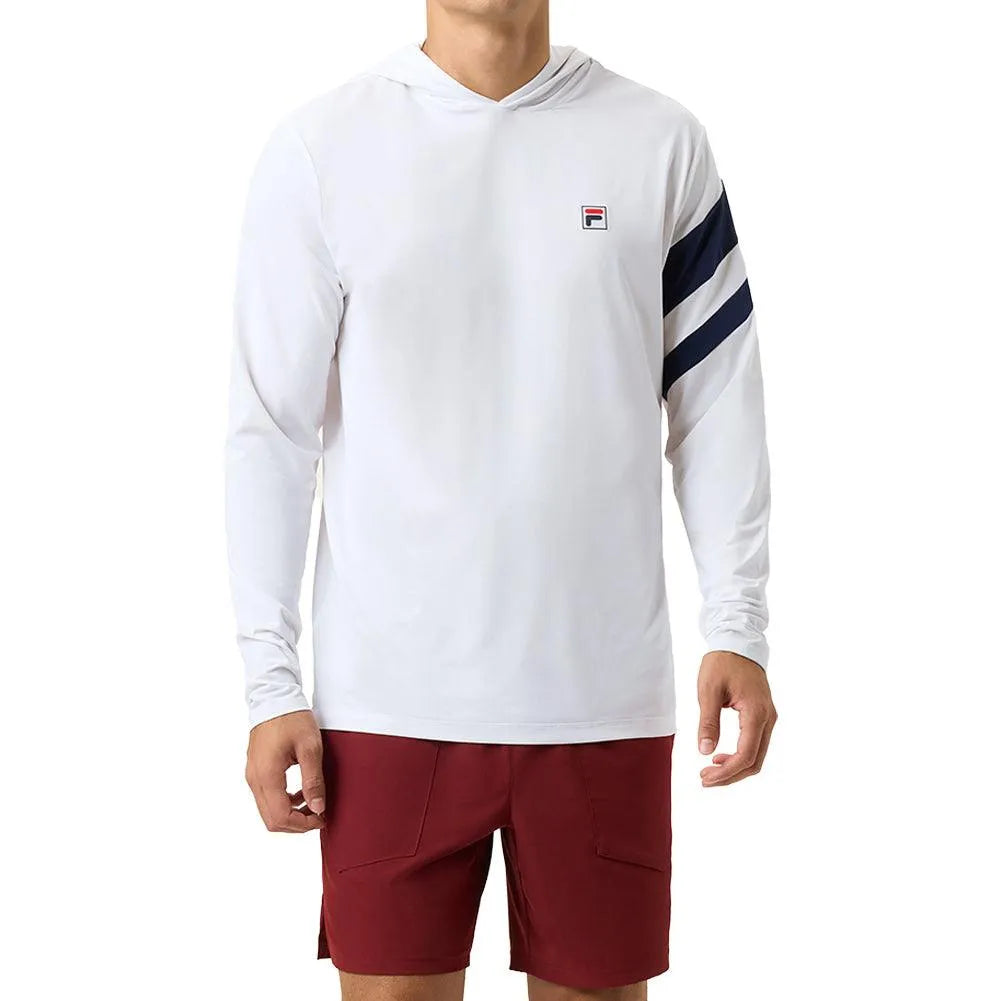 Men’s Long Sleeve Tennis Hoodie – L _WHITENV Men’s Long Sleeve Tennis Hoodie – L _WHITENV