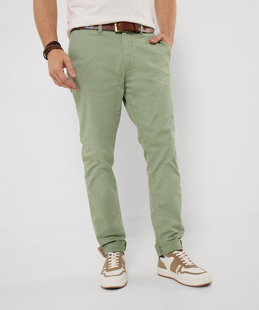 Men’s Charming Chino Trousers – Size – Green – by Joe Browns Men’s Charming Chino Trousers – Size – Green – by Joe Browns
