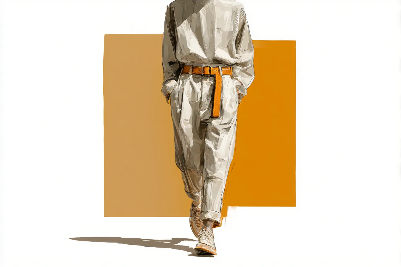 Trousers With Belted Detail Done Properly