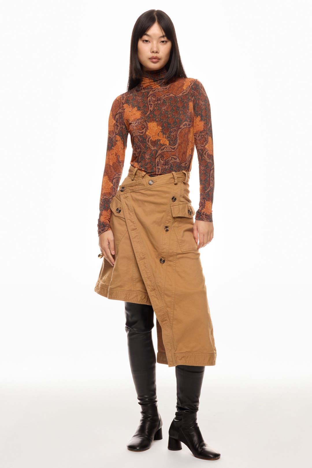 Ulla Johnson Aurelia Floral Printed Turtleneck Multicolored-red-print Ulla Johnson Aurelia Floral Printed Turtleneck Multicolored-red-print