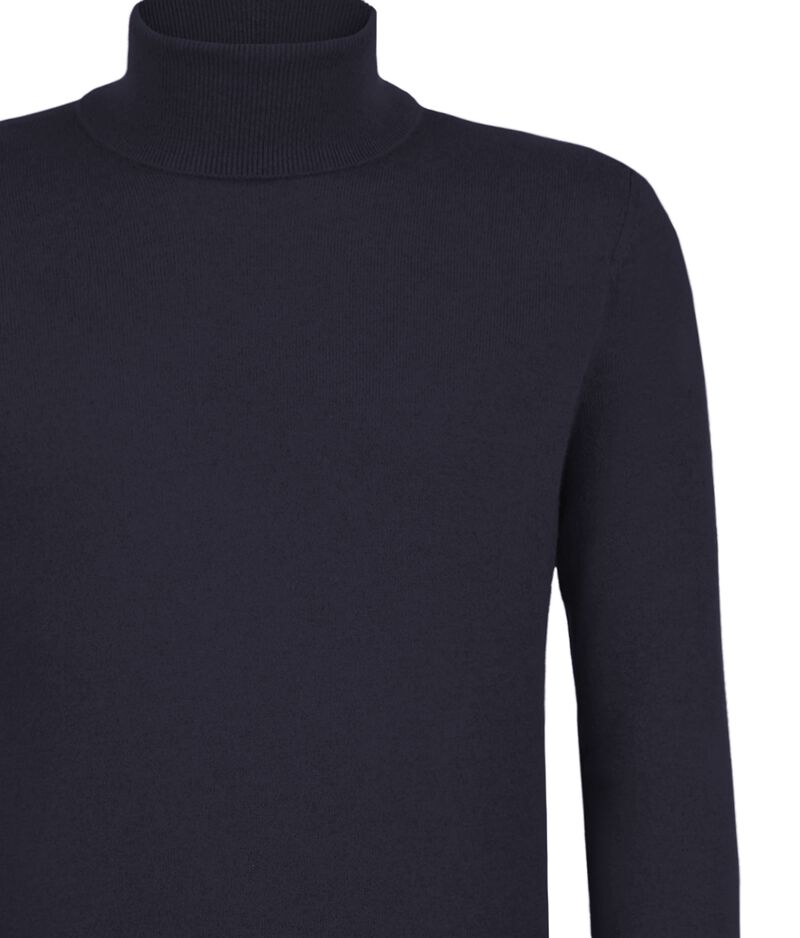 Falconeri Ultrasoft Cashmere Turtleneck Sweater Man Navy Blue Falconeri Ultrasoft Cashmere Turtleneck Sweater Man Navy Blue