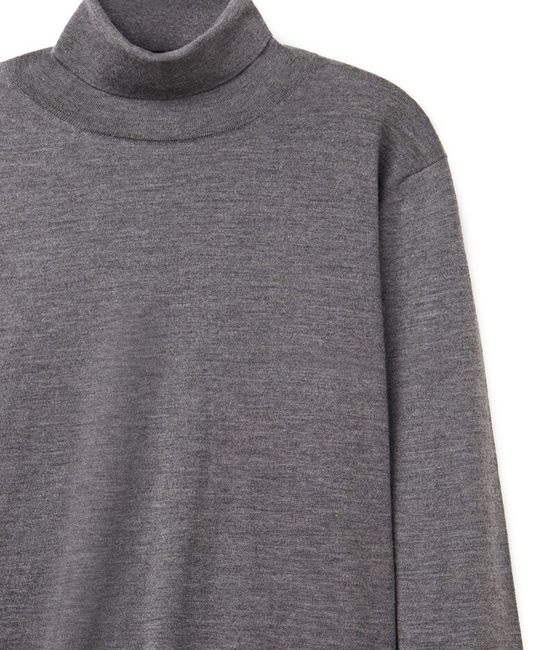 Falconeri Ultrafine Cashmere Turtleneck Man Dark Grey Melange