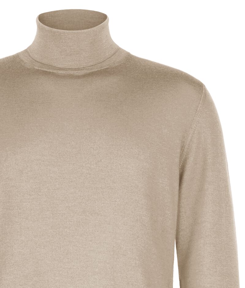 Falconeri Ultrafine Cashmere Turtleneck Man Melange Rope Falconeri Ultrafine Cashmere Turtleneck Man Melange Rope