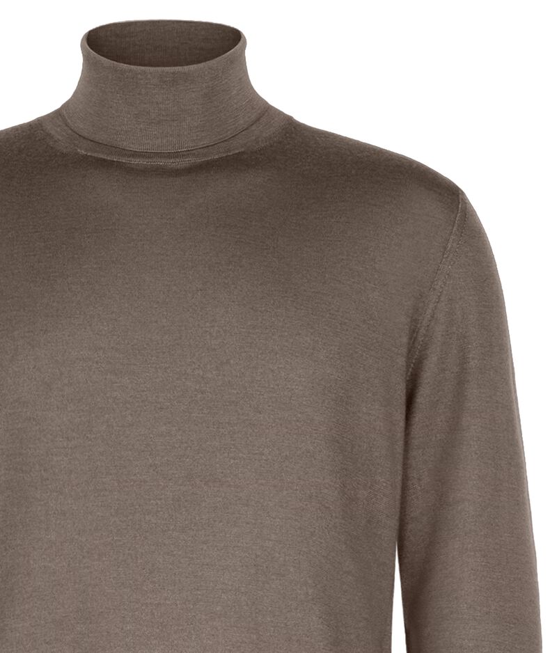 Falconeri Ultrafine Cashmere Turtleneck Man Tortora Melange Falconeri Ultrafine Cashmere Turtleneck Man Tortora Melange