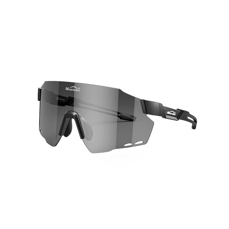 WINDBREAKER Classic Cycling Sunglasses – Matte Black + Black