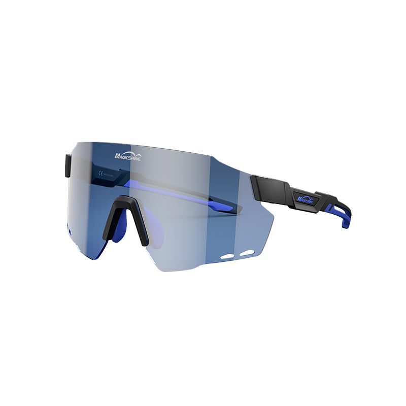 WINDBREAKER Classic Cycling Sunglasses – Matte Black + Blue WINDBREAKER Classic Cycling Sunglasses – Matte Black + Blue