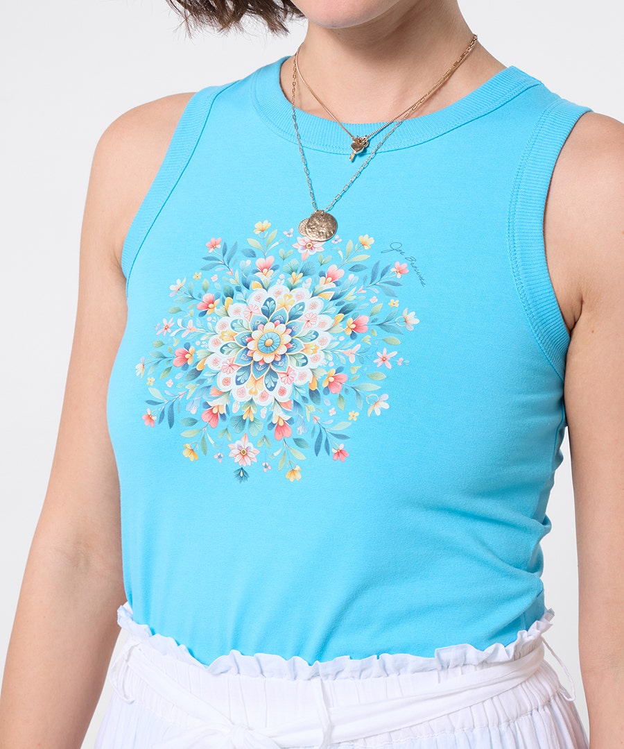 Summer Florals Vest – Size – Blue – by Joe Browns Summer Florals Vest – Size – Blue – by Joe Browns