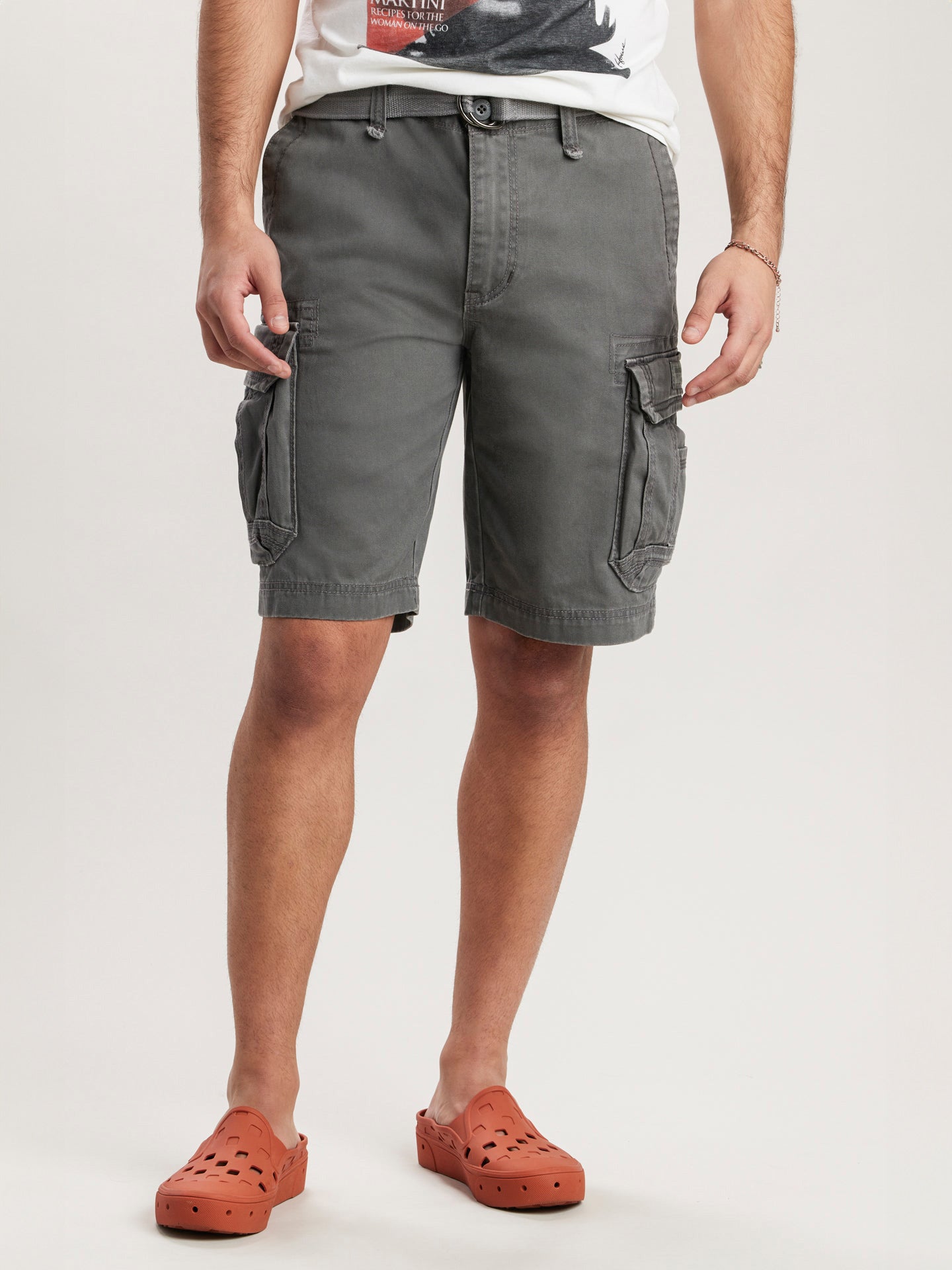 Men’s Survivor Cargo Shorts Grey Goose by UNIONBAY, Grey Goose