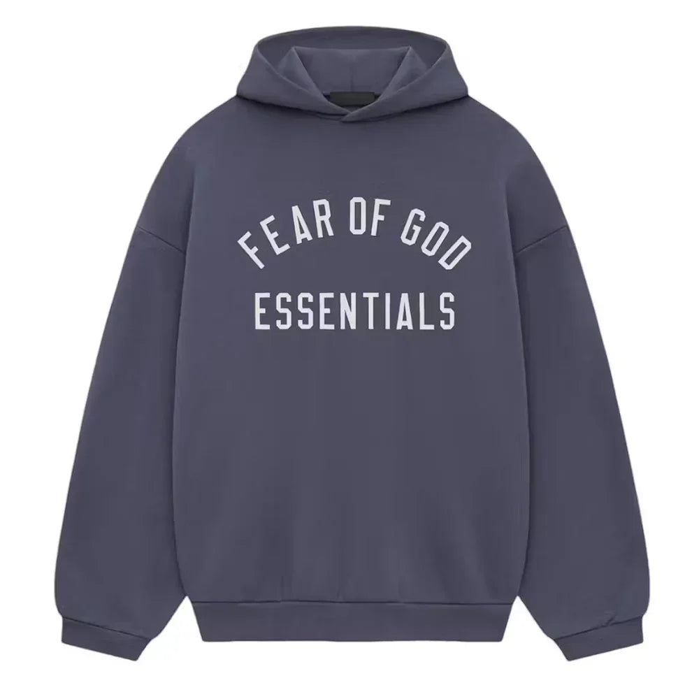 Fear of God Essentials Fleece Hoodie Marine Fear of God Essentials Fleece Hoodie Marine