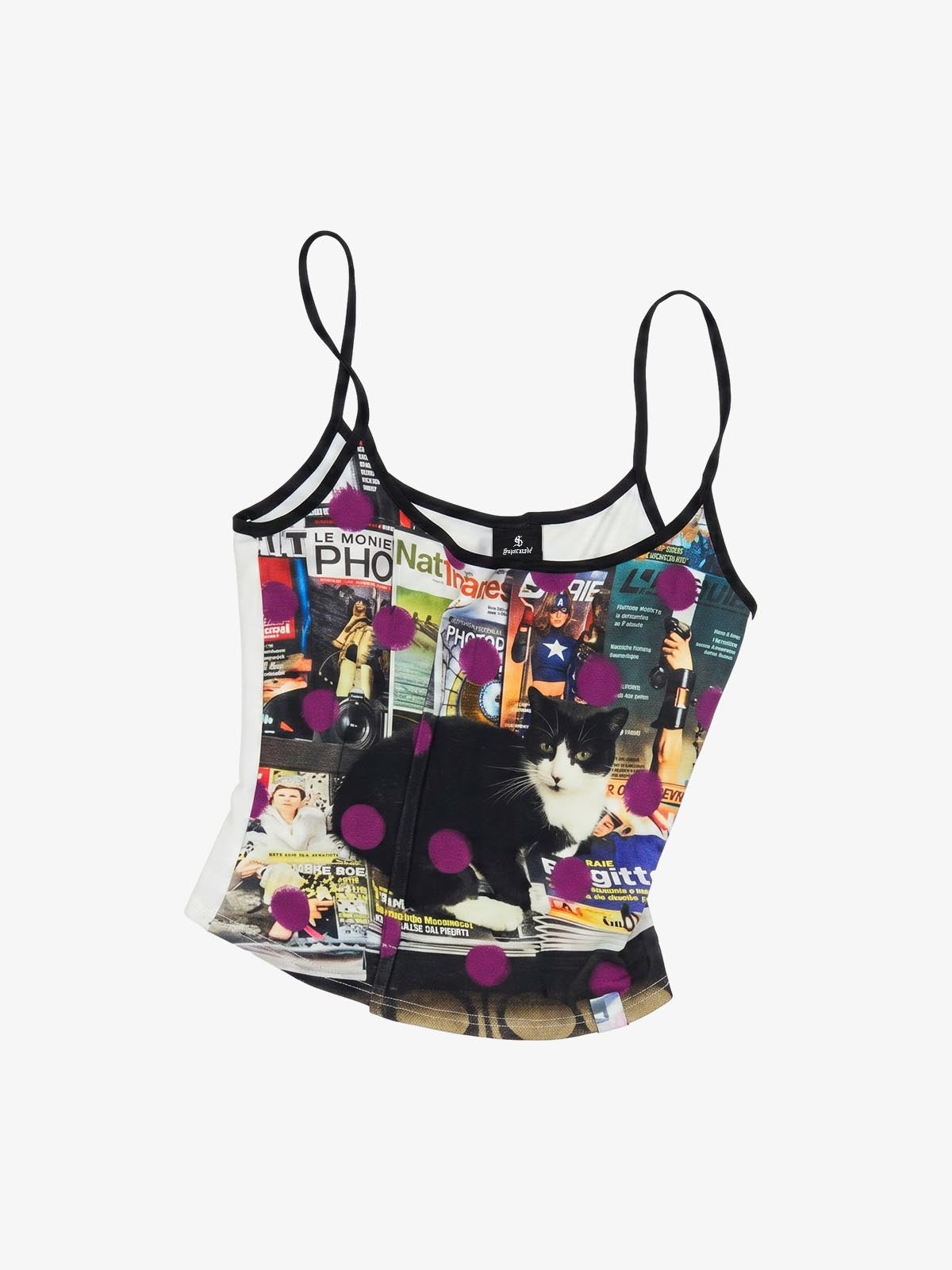 Retro Animal Print Polka Dot Vest Retro Animal Print Polka Dot Vest