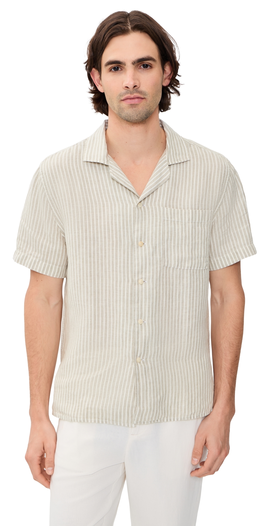 Alex Crane Striped Linen Camp Shirt Saltlines Alex Crane Striped Linen Camp Shirt Saltlines