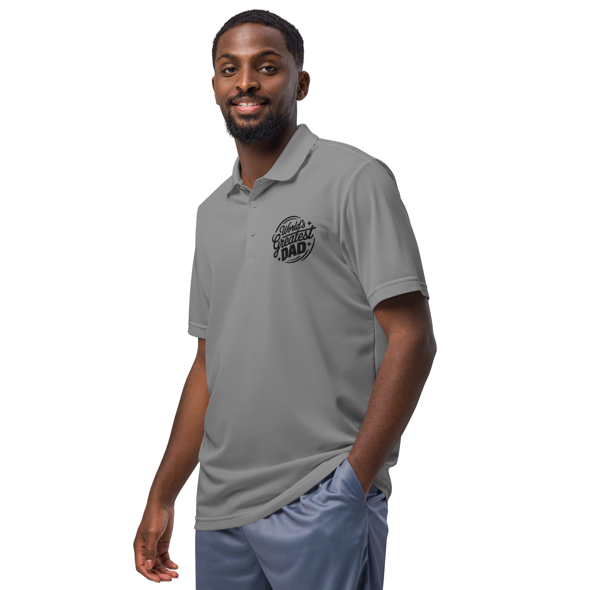 Celebrate Fatherhood Adidas Polo Shirt Celebrate Fatherhood Adidas Polo Shirt