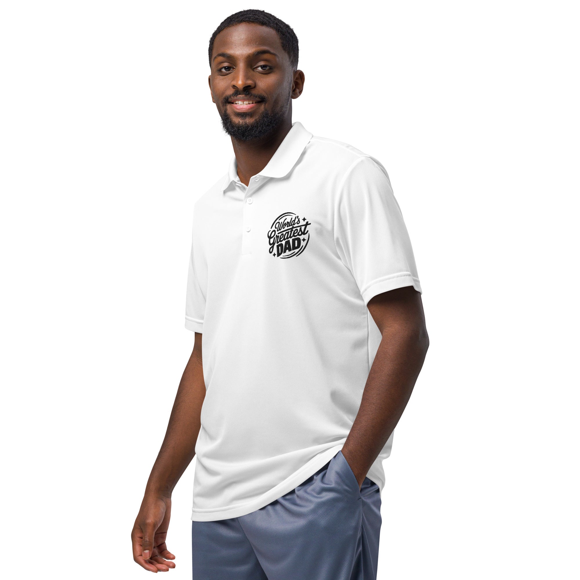 Celebrate Fatherhood Adidas Polo Shirt Celebrate Fatherhood Adidas Polo Shirt