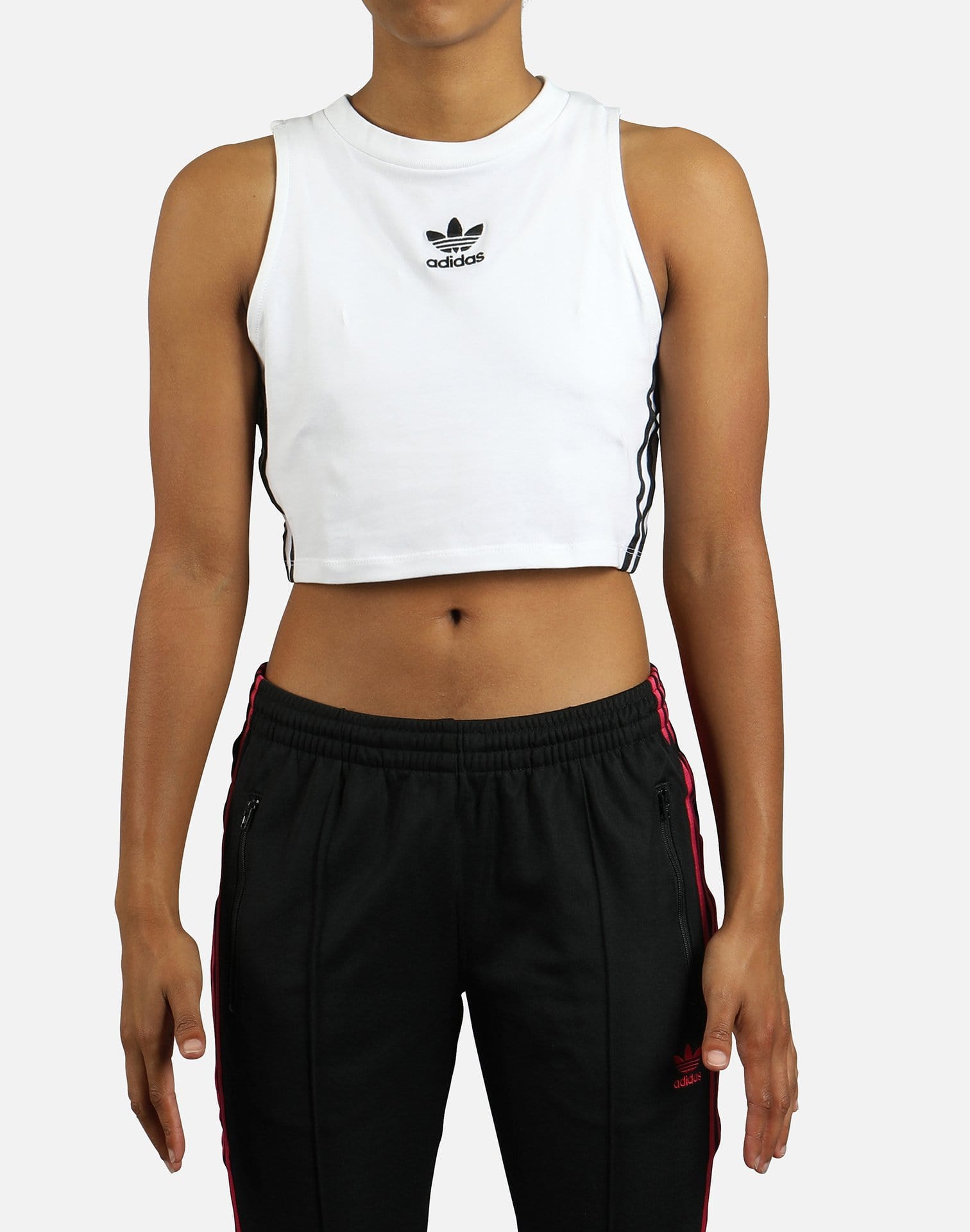Adidas -Stripes Cropped Tank Top Adidas -Stripes Cropped Tank Top