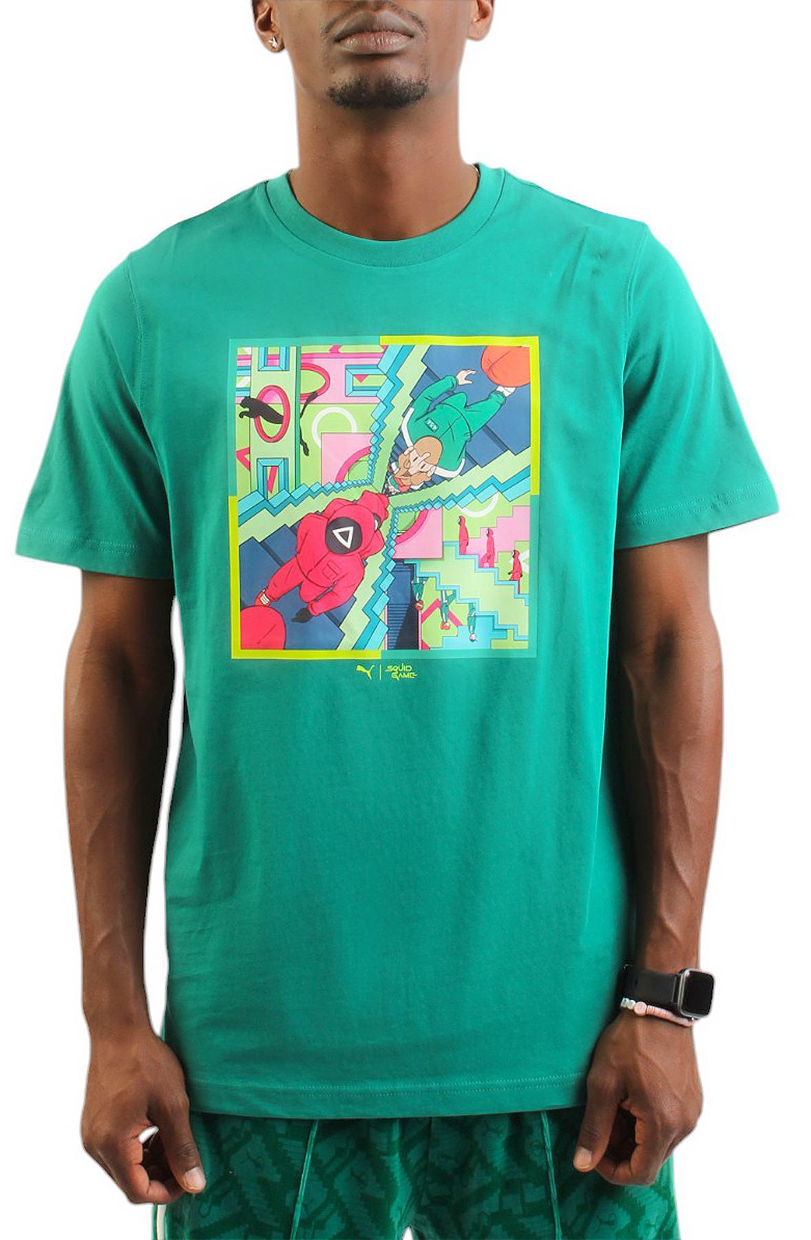 Men Squid Game Graphic Shirt shirts Mint Tea Men Squid Game Graphic Shirt shirts Mint Tea