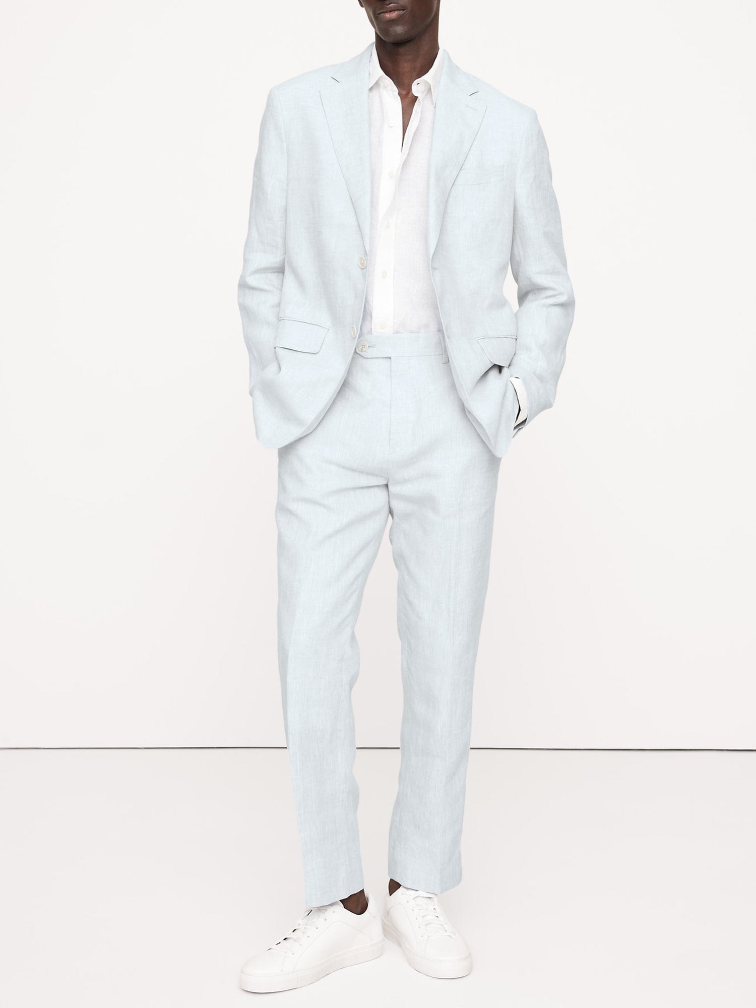 Light Blue Linen Men’s -Piece Suit Blazer & Pants Set – Light Blue R Light Blue Linen Men’s -Piece Suit Blazer & Pants Set – Light Blue R