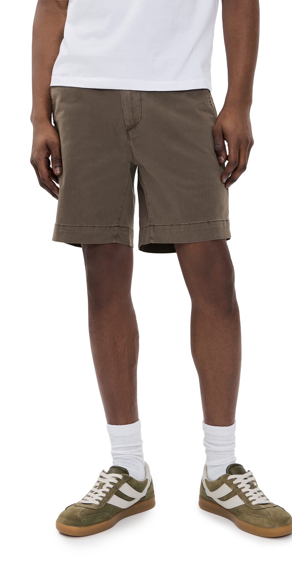 AG Archie Straight Trouser Shorts . Sulfur Soft Mushroom AG Archie Straight Trouser Shorts . Sulfur Soft Mushroom