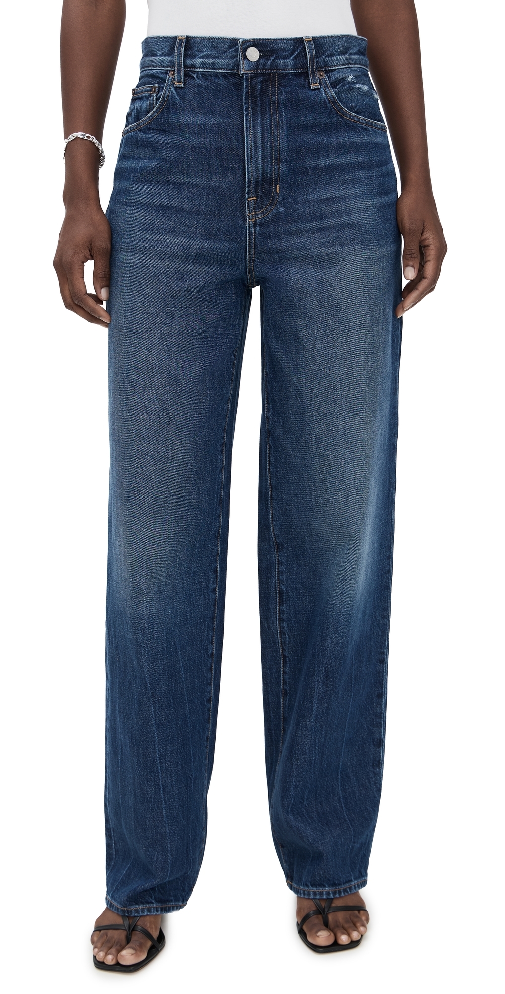 A. L.C. The Relaxed Wide Jeans Dark Classic Blue A. L.C. The Relaxed Wide Jeans Dark Classic Blue