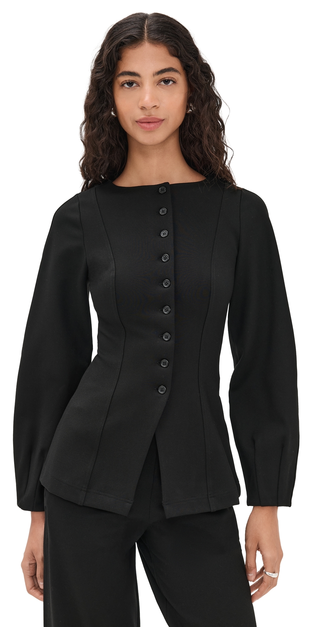 ALIGNE Bonnie Ponte Waisted Blazer Black ALIGNE Bonnie Ponte Waisted Blazer Black