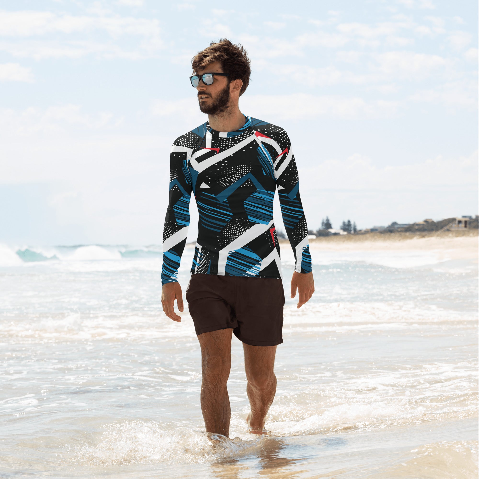Geometric Dreams – Abstract Pattern Men’s Crew Neck Shirt Geometric Dreams – Abstract Pattern Men’s Crew Neck Shirt