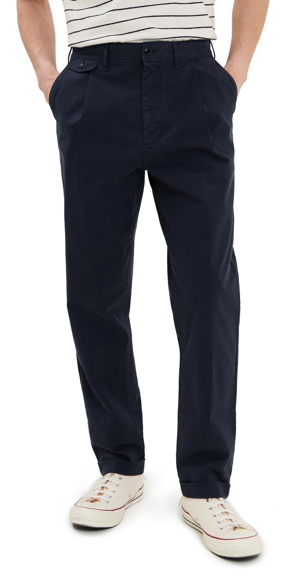 Alex Mill Standard Pleated Chinos Dark Navy Alex Mill Standard Pleated Chinos Dark Navy