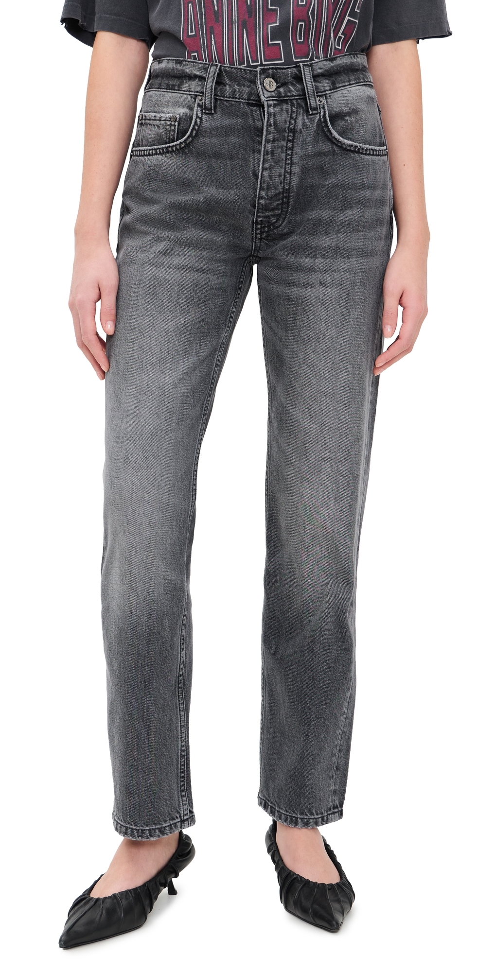 ANINE BING Kate Jeans Washed Grey ANINE BING Kate Jeans Washed Grey