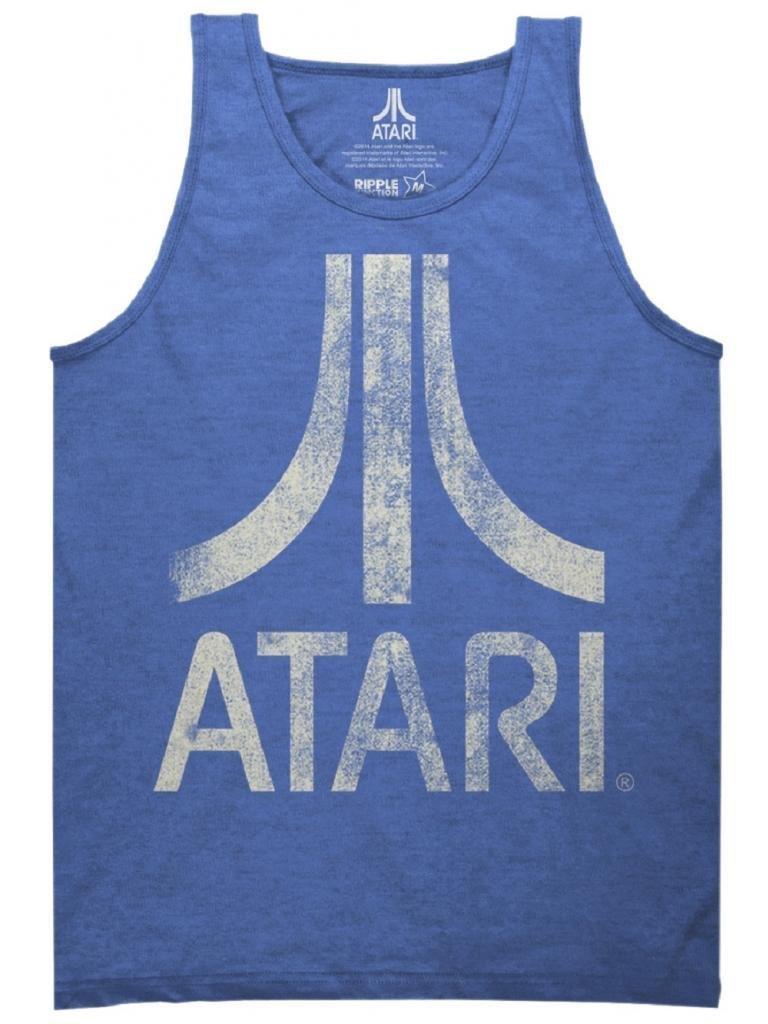 Atari Distressed Logo Adult Tank Top – S Red Atari Distressed Logo Adult Tank Top – S Red
