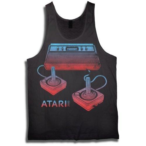 Atari Video Game Console and Joysticks Adult Black Tank Top Atari Video Game Console and Joysticks Adult Black Tank Top