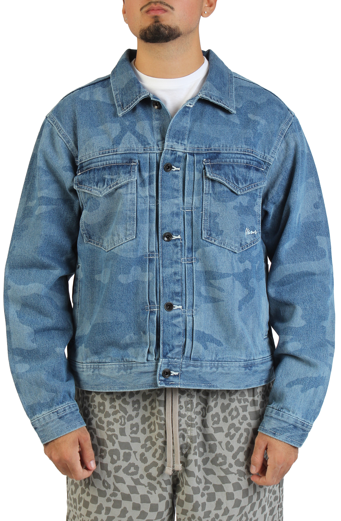Men Denim Trucker Jacket Stonewash Blue Jackets M Stonewash Blue Men Denim Trucker Jacket Stonewash Blue Jackets M Stonewash Blue