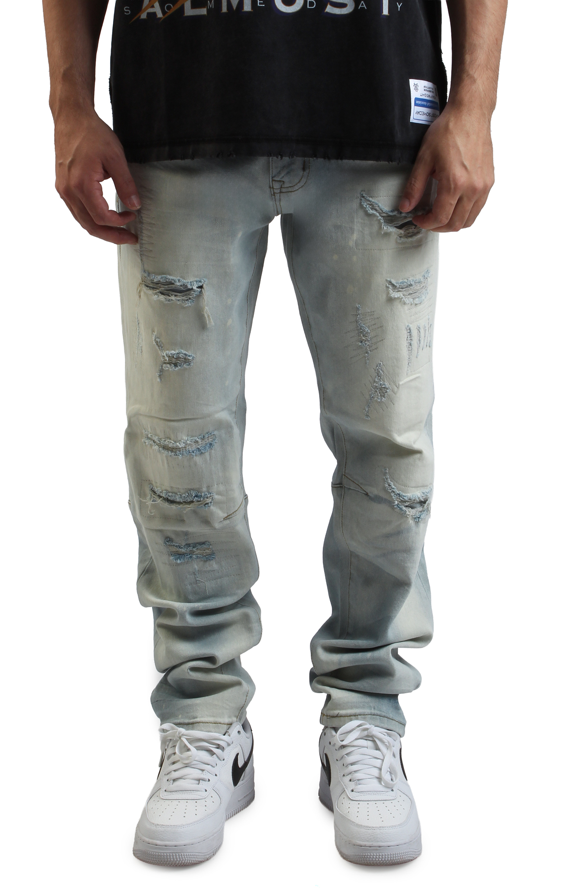 Men Taurus Shred Jeans Taurus Blue Pants x L Taurus Blue Men Taurus Shred Jeans Taurus Blue Pants x L Taurus Blue